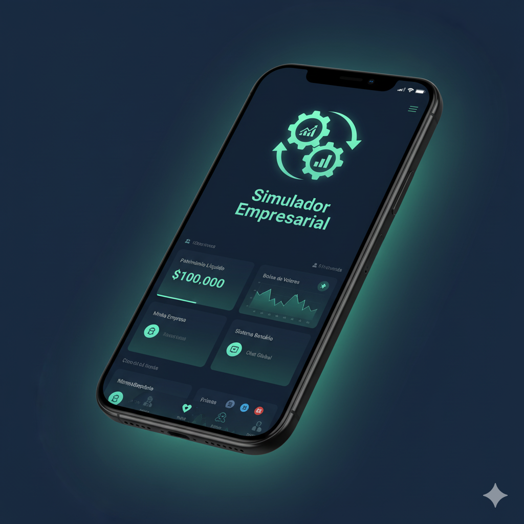 Mockup do Aplicativo Simulador Empresarial